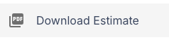 Screenshot showing the estimate actions menu with the Download Estimate option
